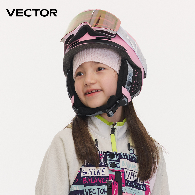 Sports Equipment Vector - Vector-Casque de ski pour enfants, moulé