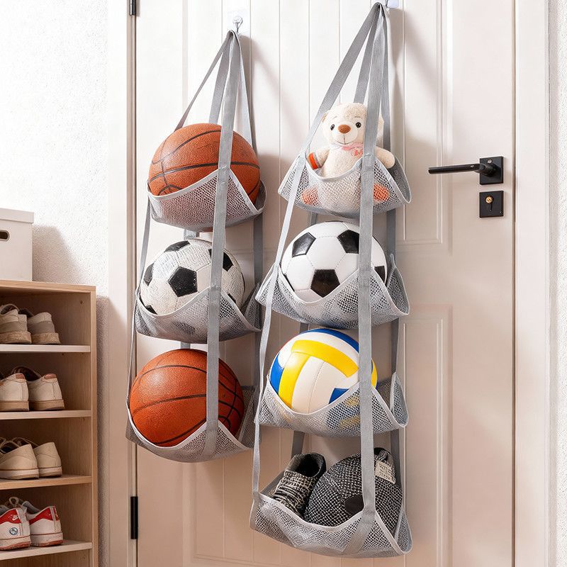 Sports Equipment Garage Storage - Sac de rangement mural pour ballons,