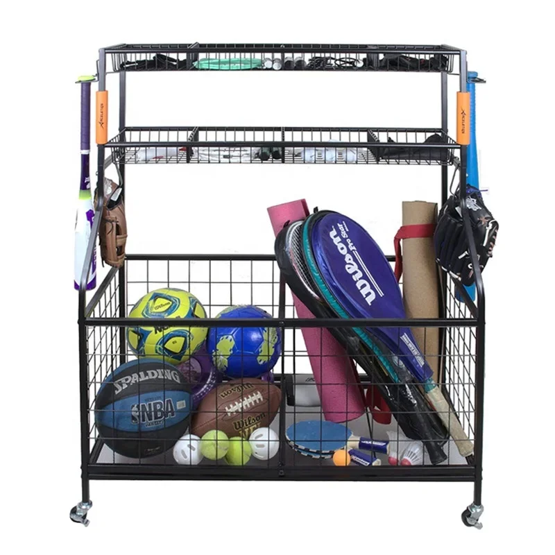 Sports Equipment Garage Storage - Organisateur de stockage d'équipement sportif pour