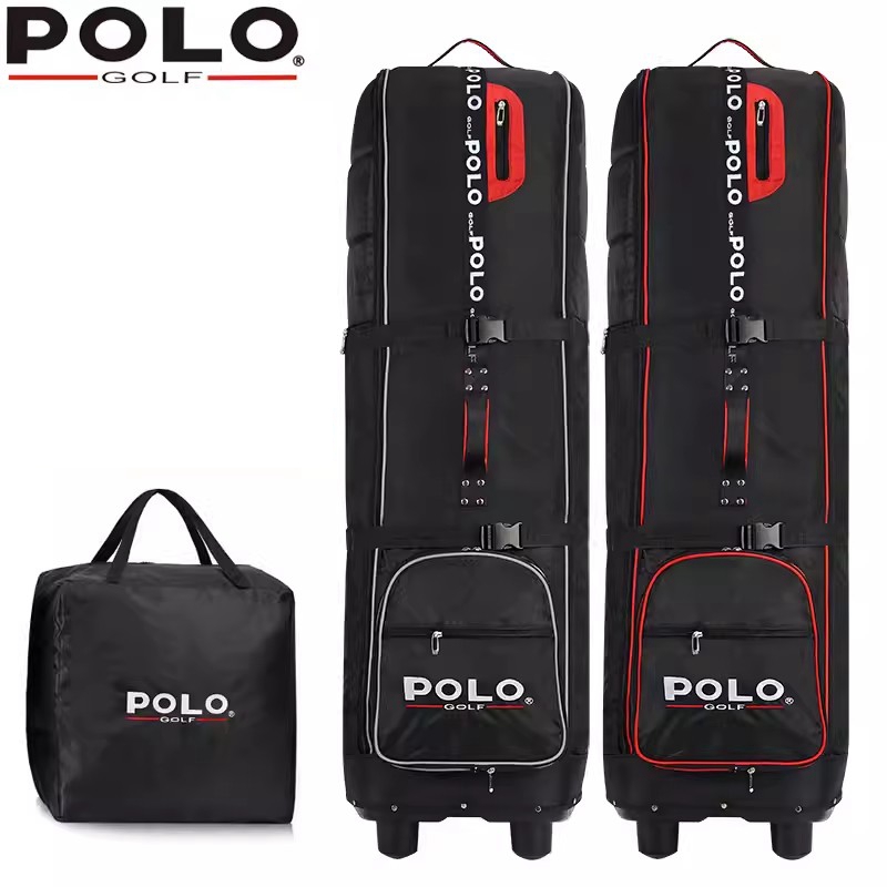 Sports Equipment Bag With Wheels - POLO. Sac d'aviation de Golf, poulie