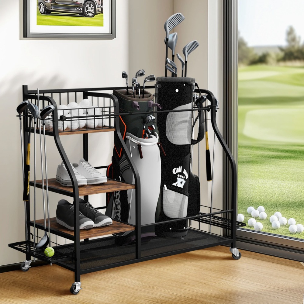 Sports Equipment Bag With Wheels - Support de sac de golf mobile