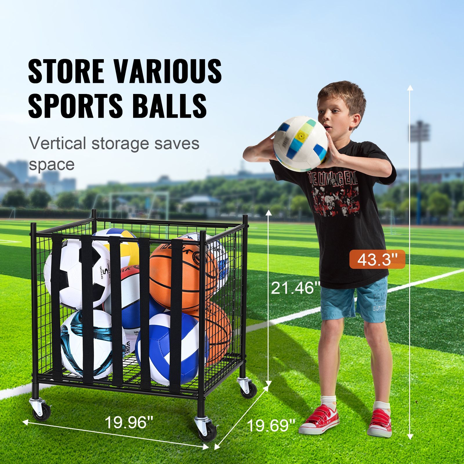 Chariot de rangement pour ball - Sports Equipment Garage Storage avis et prix