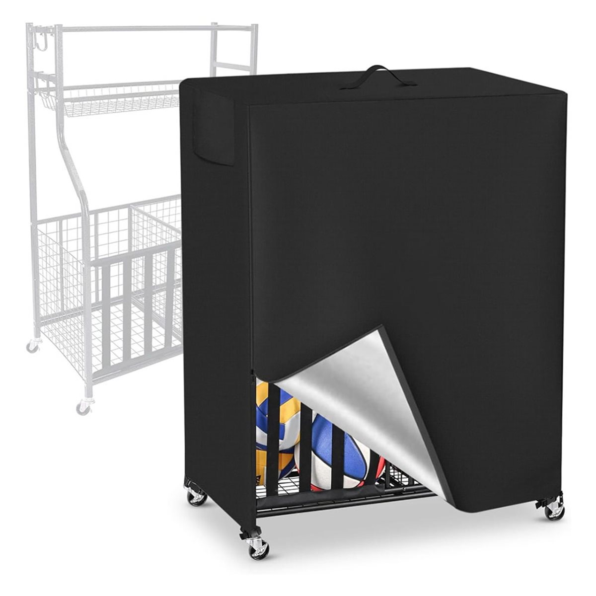 Housse de support de basket-ba - Sports Equipment Garage Storage avis et prix