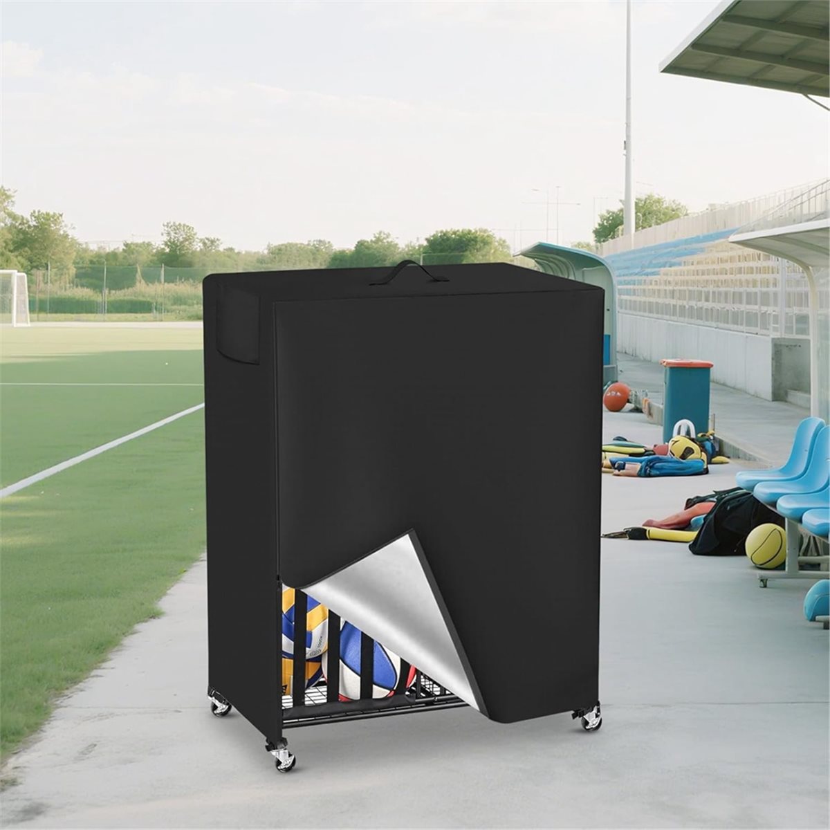 Housse de support de basket-ba - Sports Equipment Garage Storage avis et prix
