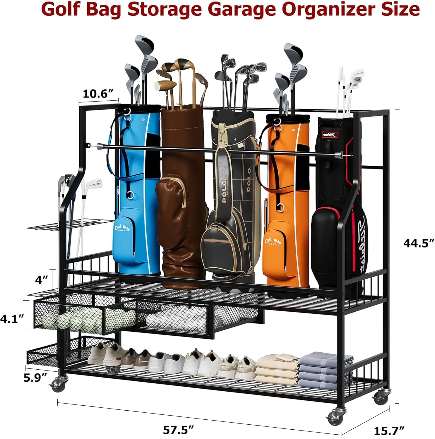 Étagère de rangement multifonc - Sports Equipment Bag With Wheels avis et prix