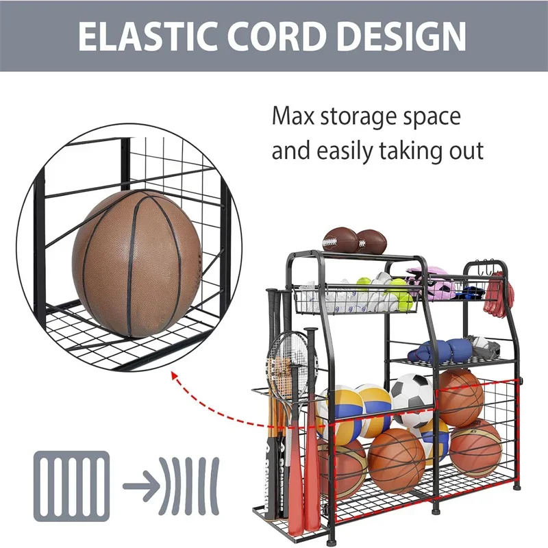 Support de rangement pour ball - Sports Equipment Garage Storage avis et prix